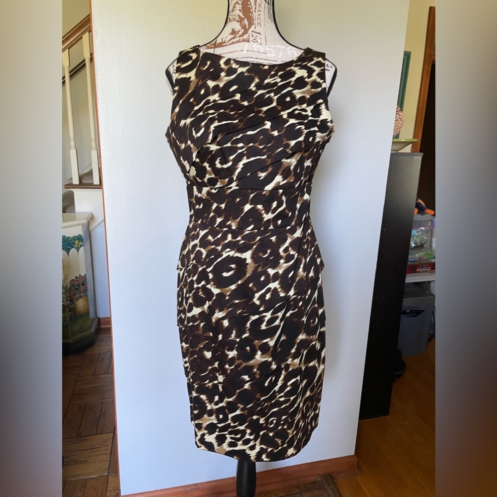 Calvin Klein Animal Print Dress, Size 8